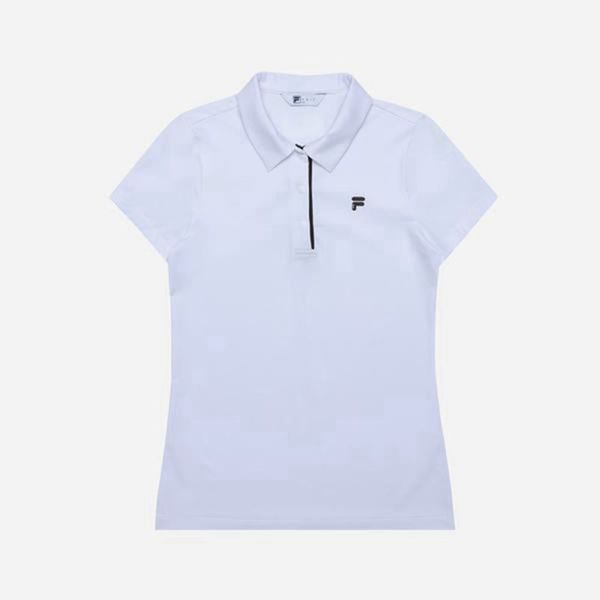 Camisas Polo Fila Mulher Branco - Fila Golf Basic Portugal Online,SVED-86319